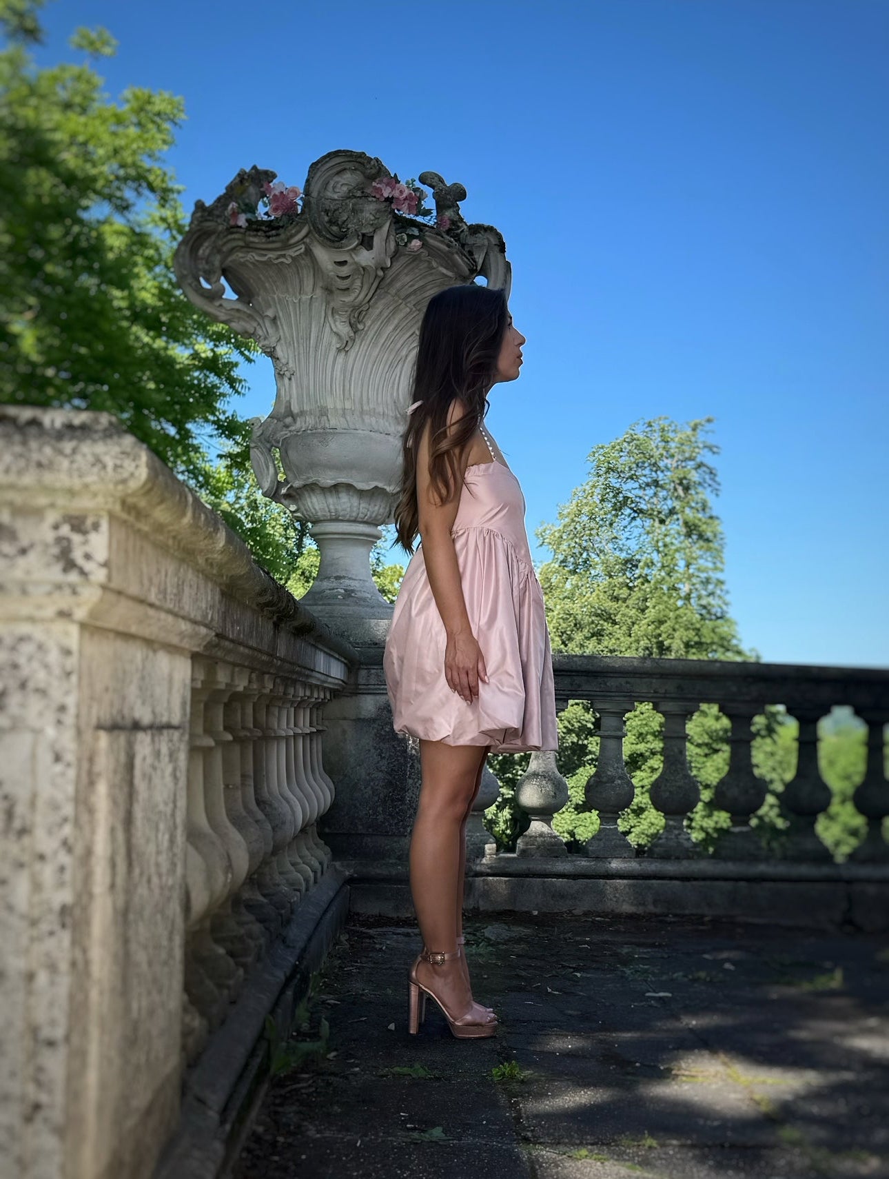 Robe boule à strass